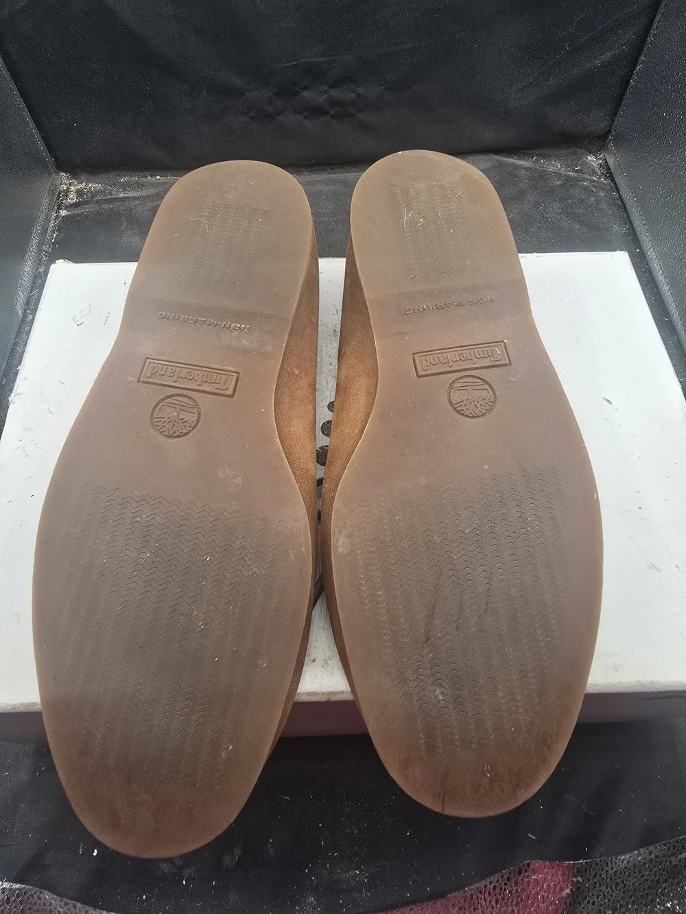 Timberland Men’s Tan/Brown Leather Boat Shoes